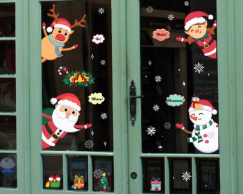 Christmas Door and Shop Window Decoration-Holiday Decal Christmas Door and Shop Window Decoration-Holiday Decal